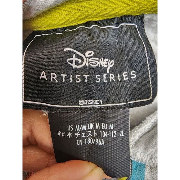 Disney Artist Series Hoodie by Rafael Faria Mickey Mouse Allover Print M - Picture 10 of 10